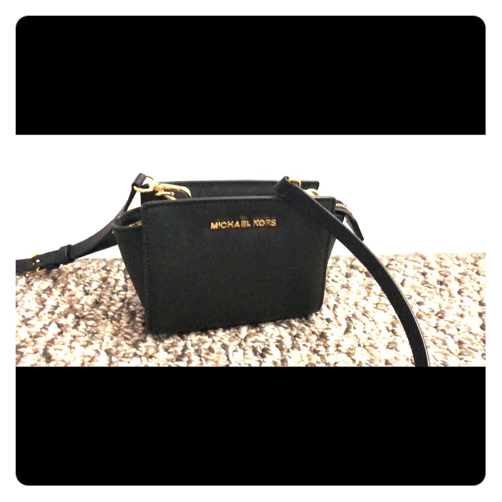 Michael Kors mini Selma bag: black